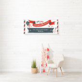 Vierde juli Partij Rode Witte en Blauwe Stars Stri Spandoek (Insitu)
