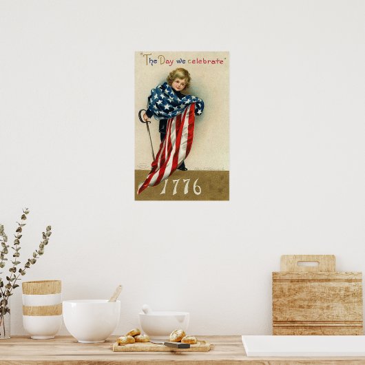 Vierde juli Patriotic Print (Keuken)