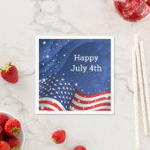 Vierde juli: Patriottisch Papier Napkins Servet (Insitu)