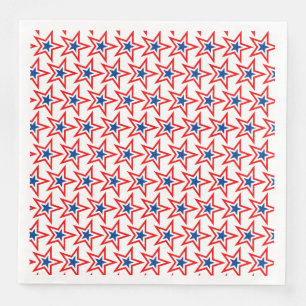 Vierde juli: Patriottisch Papier Napkins Servet