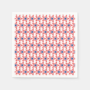 Vierde juli: Patriottisch Papier Napkins Servet