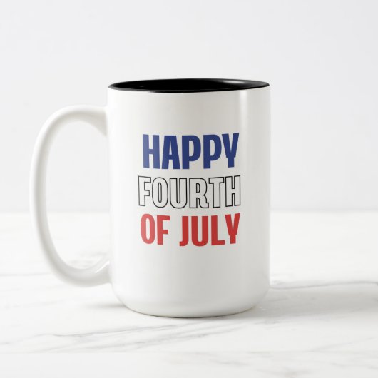 Vierde Juli Patriottische Mok (Links)