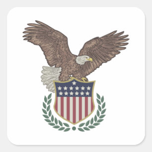 Vierde juli patriottische sticker