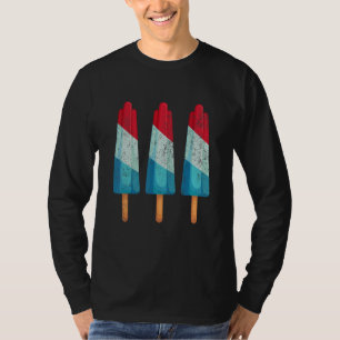 Vierde juli Populaire ijskreeft Rood Blauw Amer T-shirt
