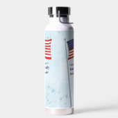 Vierde juli Rode Witte Blauwe Waterverf Waterfles (Links)