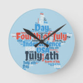 Vierde juli ronde klok (Voorkant)