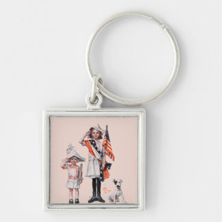 Vierde juli sleutelhanger