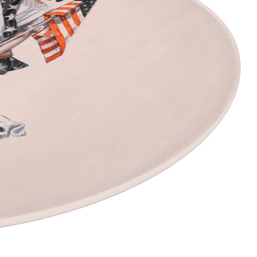 Vierde juli snijplank (Hoek)