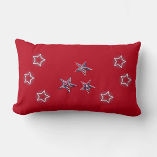 Vierde juli Stars Red Kussen