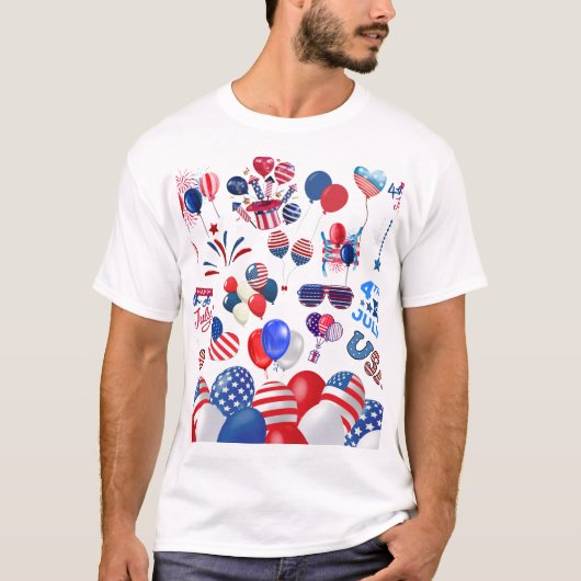 Vierde juli t-shirt (Voorkant)