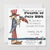 Vierde juli Uitnodiging (Voorkant)