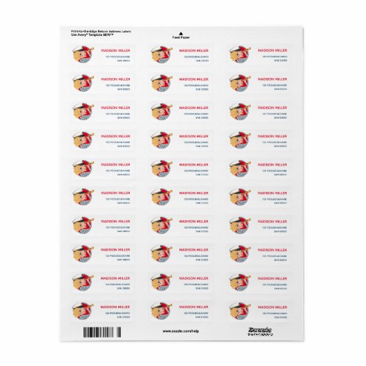 Vierde juli uitnodiging van poolpartij etiket (Full Sheet)