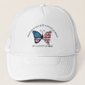 Vierde Juli Vlinder Trucker Pet (Voorkant)