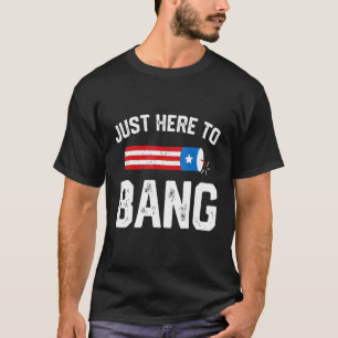 Vierde juli vuurwerk enkel hier om te verbieden t-shirt