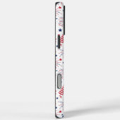 Vierde juli vuurwerkpatroon aangepaste naam Case-Mate iPhone case (Achterkant / Rechts)