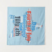 Vierde juli wandkleed (Voorkant (horizontaal))