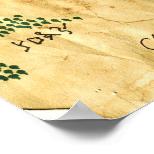 Vierde Kaart van de vergeten Realm Poster (Hoek)