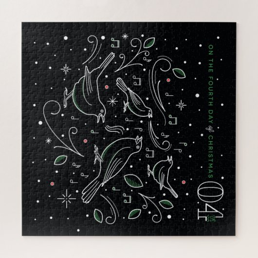 Vierde kerstdag Puzzle 20x20 Legpuzzel (Horizontaal)