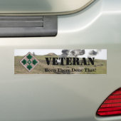 Vierde kinderdivisie veteranen bumper sticker (Op auto)