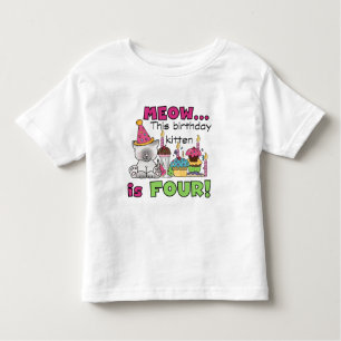 Vierde Kitten Birthday T-shirts en cadeautjes