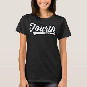 Vierde klas-docent-school t-shirt