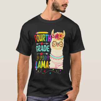 Vierde klas geen probleem lama   Leraar leerling l T-shirt