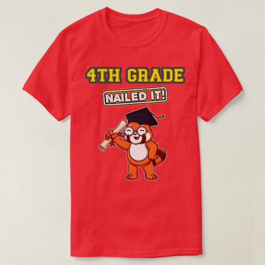 Vierde klas Nailing it Primary Elementary School 2 T-shirt (Design voorkant)