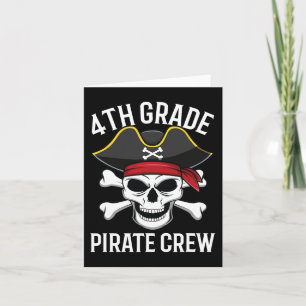 Vierde klas Pirate Crew Halloween Costume Student Kaart