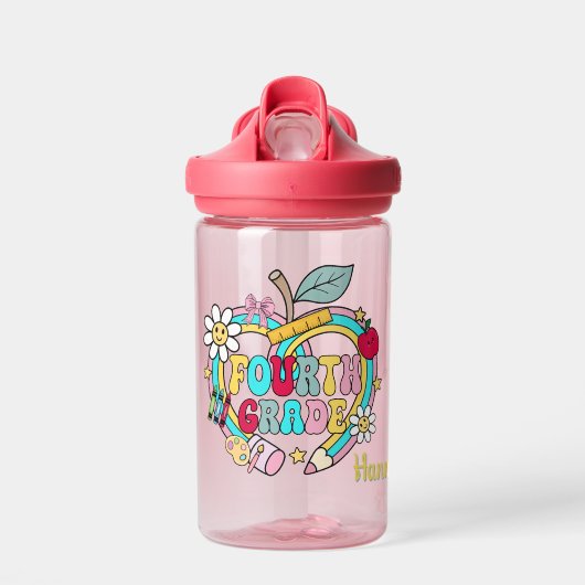 Vierde klas plezier waterfles (Voorkant)