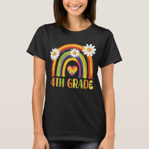 Vierde klas regenboog terug naar school 4e klas t-shirt
