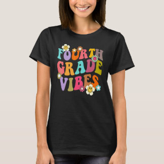 Vierde klas sfeer eerste dag terug naar school ler t-shirt