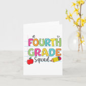 Vierde klas Squad Byck naar school Squad Teacher S Kaart (Gele Bloem)