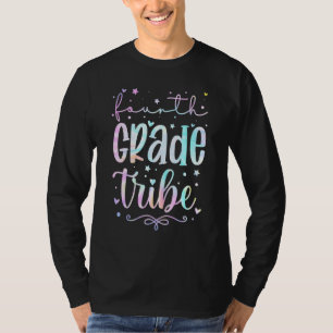 Vierde klas stam tie dye terug naar school meisjes t-shirt