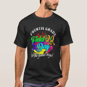 Vierde klas veldedag 2022 Laat de Spelen Beginnen T-shirt