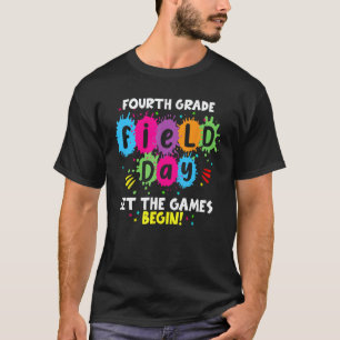 Vierde klas veldedag 2023 Laat de Spelen Beginnen T-shirt
