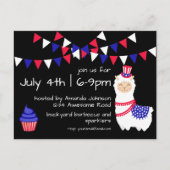 Vierde Llama-partij juli Briefkaart (Voorkant)