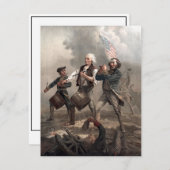 Vierde Onafhankelijkheidsdag  geest van 1976 Feestdagenkaart (Voorkant / Achterkant)