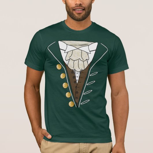 Vierde onafhankelijkheidsdag van juli Tuxedo Crava T-shirt (Voorkant)