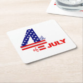 Vierde Onderzetter papierDrink juli (Schuin)