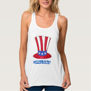Vierde Oom Sam Patriotic USA Tanktop