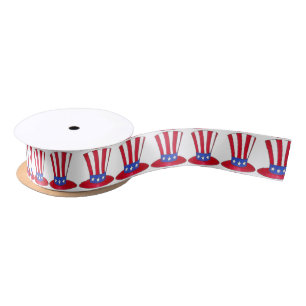 Vierde Oom Sam Pet USA Patriotic Ribbon Lint