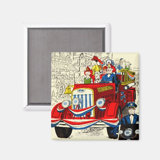 Vierde parade juli magneet (Voorkant / Achterkant)