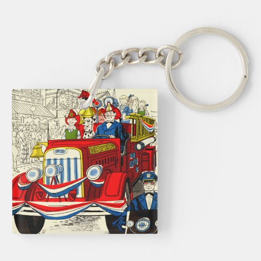 Vierde parade juli sleutelhanger (Achterkant)