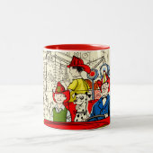 Vierde parade juli tweekleurige koffiemok (Center)