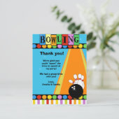 VIERDE PARTIJ 4x5 Vat. Dank u nota Bedankkaart (Staand voorkant)