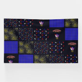 Vierde Patchwork Patroon juli - 4 juli Spandoek (Horizontaal)