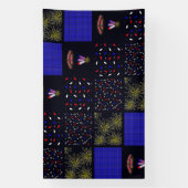 Vierde Patchwork Patroon juli - 4 juli Spandoek (Verticaal)