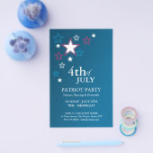 Vierde patriotfeest juli flyer (Enkel)