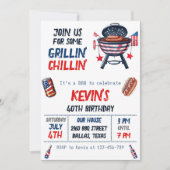 Vierde patriottische partij juli BBQ Kaart (Voorkant)