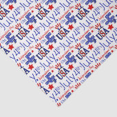 Vierde patriottische patriotpatroonweefsel tissuepapier (Detail)